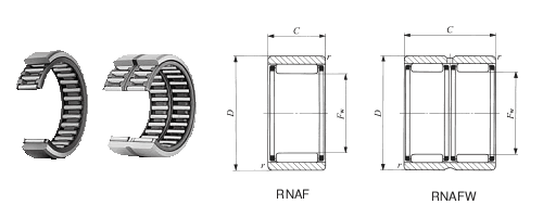 滾針軸承,無內(nèi)圈RNA F253716圖紙