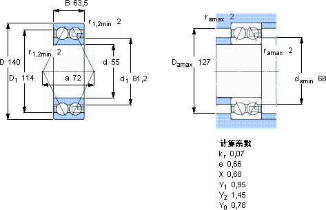 SKF5411 A軸承圖紙