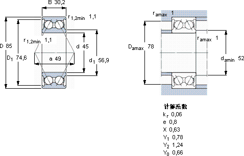 SKF5209 A *軸承圖紙