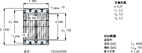 SKFBT4-8064 G/HA1VA901軸承圖紙