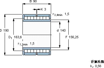 SKFNNU 6928 V軸承圖紙