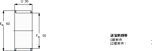 SKFK 55x60x30軸承圖紙