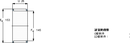 SKFK 145x153x26軸承圖紙
