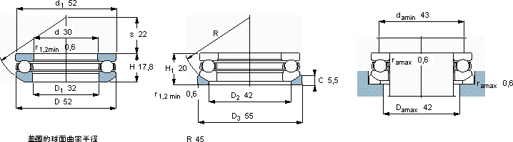 SKF53206軸承圖紙