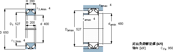 SKF353106軸承圖紙