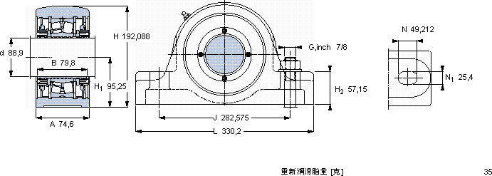 SKFSYR 3.1/2 NH軸承圖紙