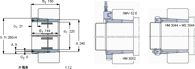 SKFAOH 2248軸承圖紙