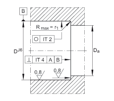 INA推力角接觸球軸承 ZKLF50115-2Z, 雙向，螺釘安裝，兩側(cè)間隙密封