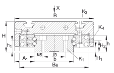 INA直線循環(huán)球軸承單元滑塊 KWVK69-AL, 鋁滑塊