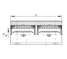 INA直線球軸承及軸承座單元 KTNO25-C-PP-AS, 可調(diào)，密封，脂潤(rùn)滑，帶再潤(rùn)滑結(jié)構(gòu)