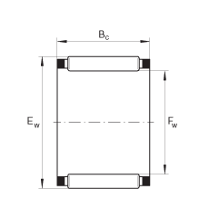 INA滾針及保持架組件 K10X13X10-TV, 根據(jù) DIN 5405-1/ISO 3030 標準