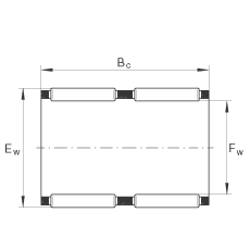 INA滾針及保持架組件 K32X40X42-ZW-TV, 根據(jù) DIN 5405-1/ ISO 3030 標(biāo)準(zhǔn)，雙列