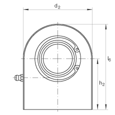 INA液壓桿端軸承 GF45-DO, 根據(jù) DIN ISO 12 240-4 標(biāo)準(zhǔn)，帶焊接面，需維護(hù)