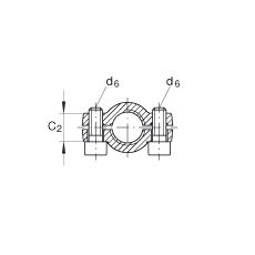 INA液壓桿端軸承 GIHNRK12-LO, 根據(jù) DIN ISO 12 240-4 標(biāo)準(zhǔn)，帶右旋螺紋夾緊裝置，需維護