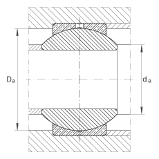 INA關(guān)節(jié)軸承 GE20-PB, 根據(jù) DIN ISO 12 240-1 標(biāo)準(zhǔn)，尺寸系列 K，需維護(hù)