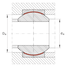 INA關(guān)節(jié)軸承 GE12-PW, 根據(jù) DIN ISO 12 240-1 標(biāo)準(zhǔn)，尺寸系列 K，免維護(hù)