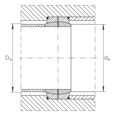 INA關(guān)節(jié)軸承 GE710-DO, 根據(jù) DIN ISO 12 240-1 標準，需維護