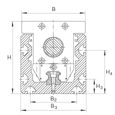 INA直線執(zhí)行器 MKUSE25-KGT10, 帶有六排球的滑塊