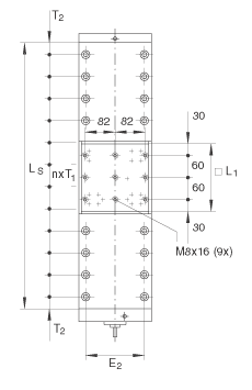 INA高精度直線工作臺 LTP15-185-2020, 鋁