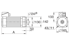 INA伺服電機(jī) MOT-HDY142-C6-88S, 