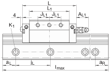 INA導軌 TKVD35-ZHP, 四排直線循環(huán)球軸承及導軌組件，帶螺旋齒
