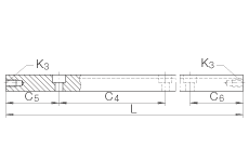 INA導(dǎo)軌 J4025, 帶滾針平板保持架的導(dǎo)軌，高系列設(shè)計；可提供耐腐蝕設(shè)計
