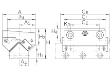 INA適配器 AVL19105, 直線滾子軸承，用螺栓從側(cè)面安裝