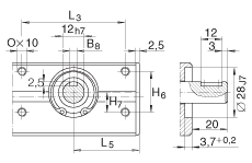 INA直線執(zhí)行器 MLFI25056-500-ZR, 內(nèi)導(dǎo)向滑塊