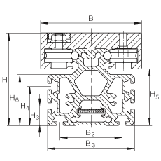 INA直線執(zhí)行器 MKLF52155-ZR, 兩個滑塊在相反方向運動