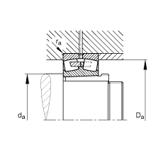 FAG調(diào)心滾子軸承 230/600-B-K-MB + AH30/600A, 根據(jù) DIN 635-2 標(biāo)準(zhǔn)的主要尺寸, 帶錐孔和退卸套