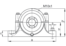 FAG直立式軸承座 S3030-H-N-FZ-AB-L + 230SM135-MA, 剖分的調(diào)心滾子軸承，毛氈密封，脂潤滑