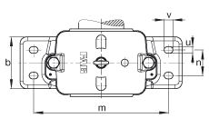 FAG直立式軸承座 S3072-H-N-FZ-AL-L + 230SM340-MA, 剖分的調(diào)心滾子軸承，毛氈密封，脂潤滑